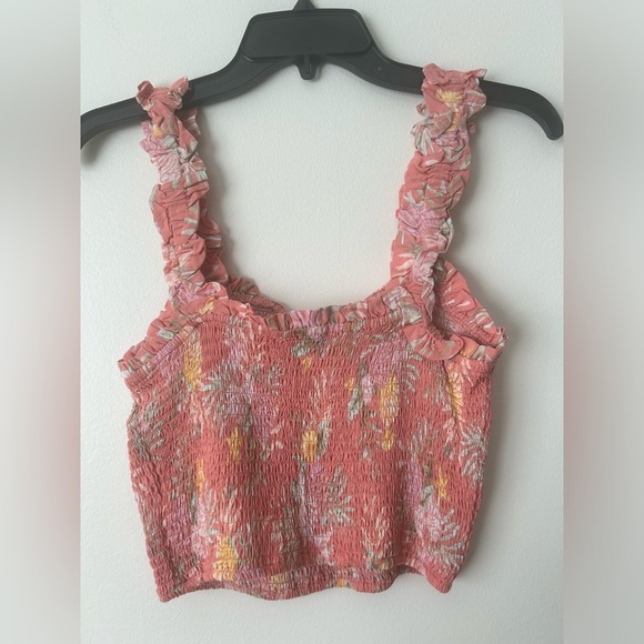 Forever 21 crop top floral size large - Picture 2 of 3